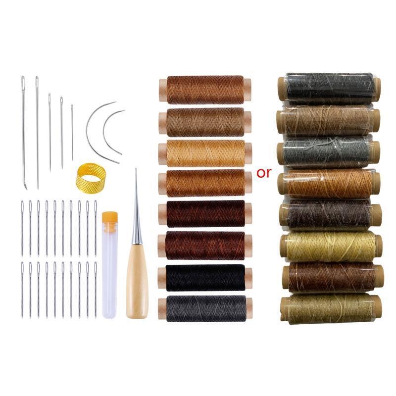 38Pcs Tools for Leather Repair Craft Sewing DIY Hand Stitching Tool Leather Kit