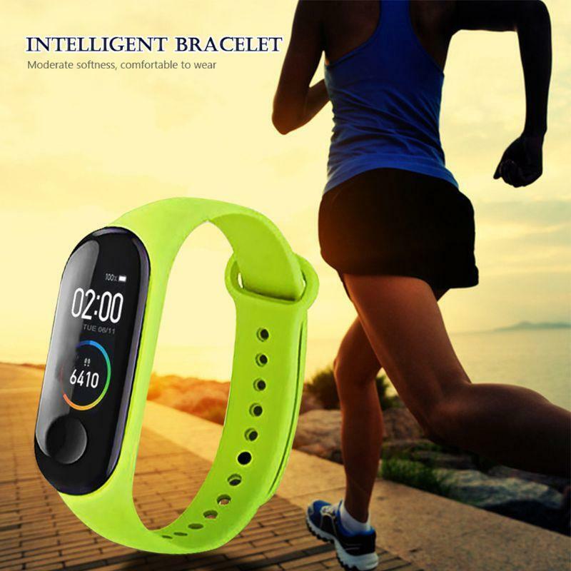 Watch Strap Silicone Band Bracelet Breathable Sweatproof for Xiao mi Mi Band 4 3