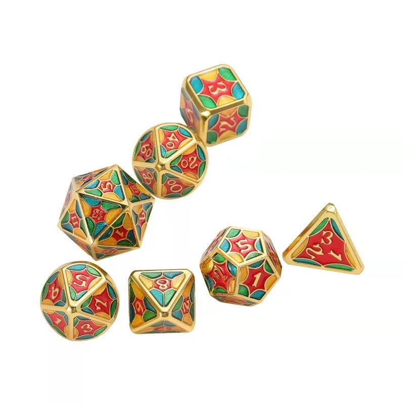 7x Metal Role Playing Digital Dices Pack for Club/Party/Family Board Puzzle Game