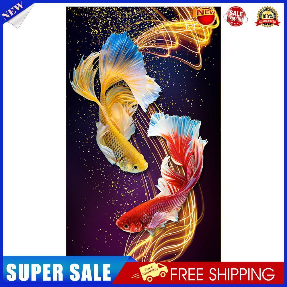 Fancy Carp 11CT Stamped Cross Stitch Home Decor Picture Needlework (HH0902)