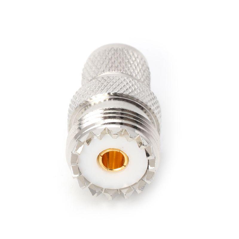 Mini UHF Male To UHF Female Jack Straight RF Connector Coaxial Converter Adapter