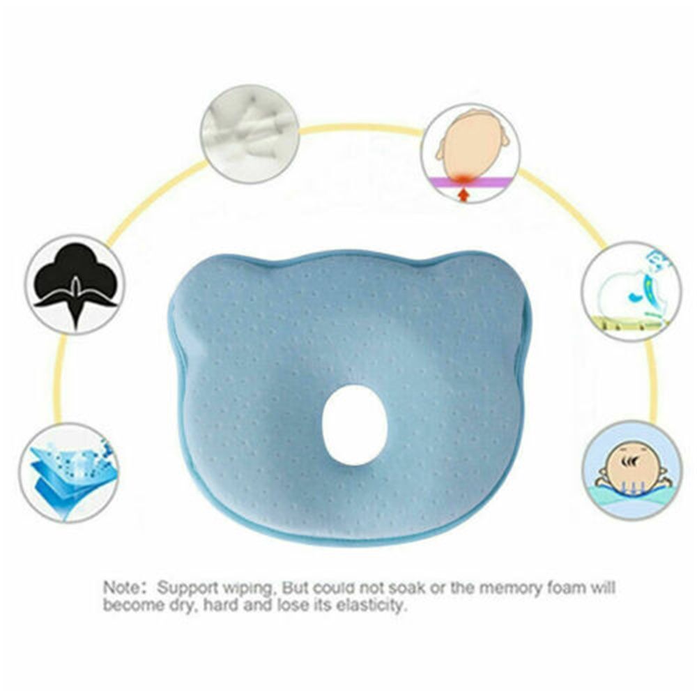 Cushion Prevent Flat Head Infant Pillow Memory Foam Positioner Baby Pillow