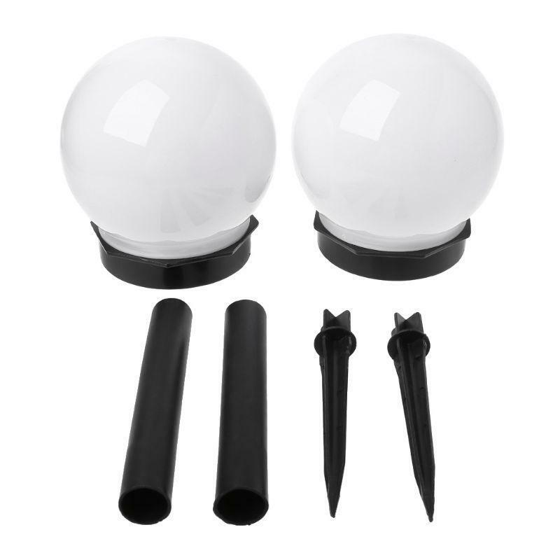 2pcs Outdoor LED Lawn Lamps Waterproof Solar Energy Landscape Lights For Yard