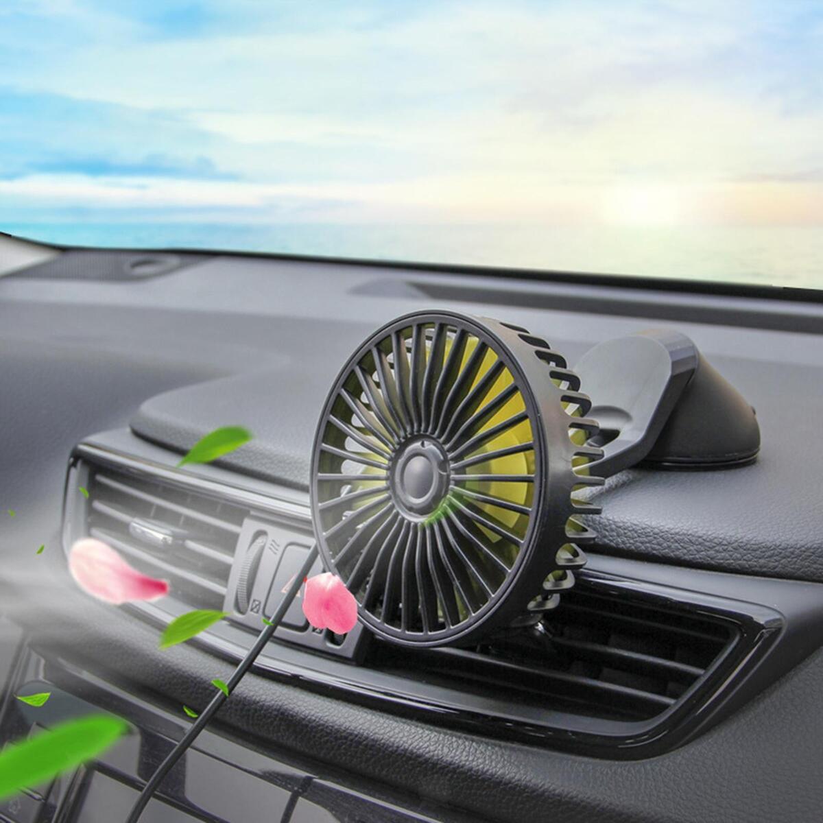 5V USB Fan Ventilation Variable Speed Electric for Car Dashboard RV Truck