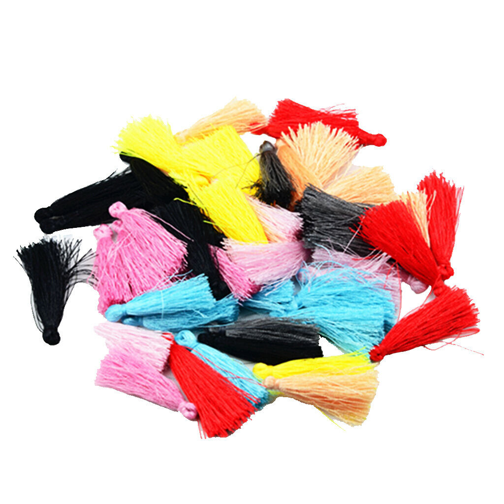 50 Pieces Mixed Chinese  Thread Tassels Charms Pendant
