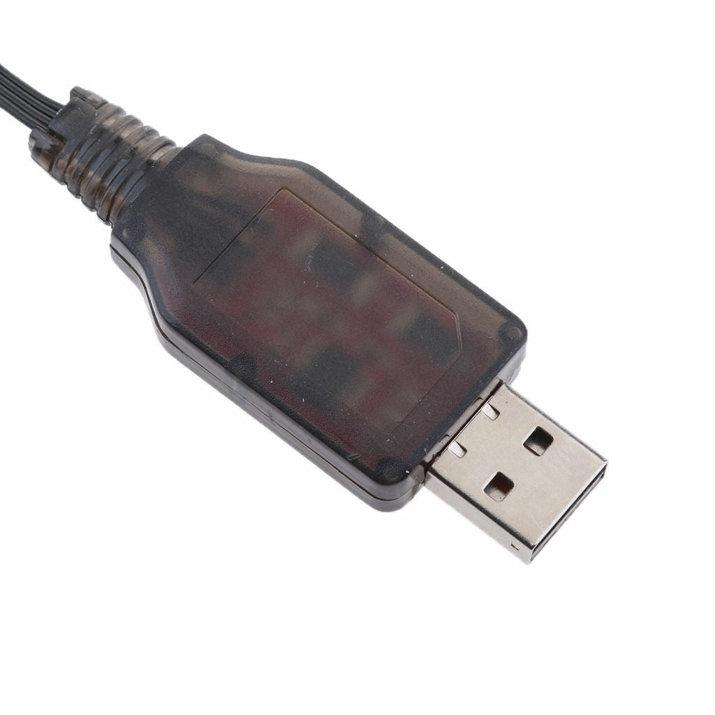 Black Plastic USB  To SM-4P Connector Fe Charging Cord For RC