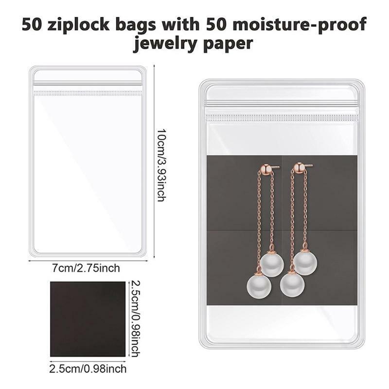 Seal Bags Anti Tarnish Stripes for Jewelry Ancient Coin Medal Storage Protection