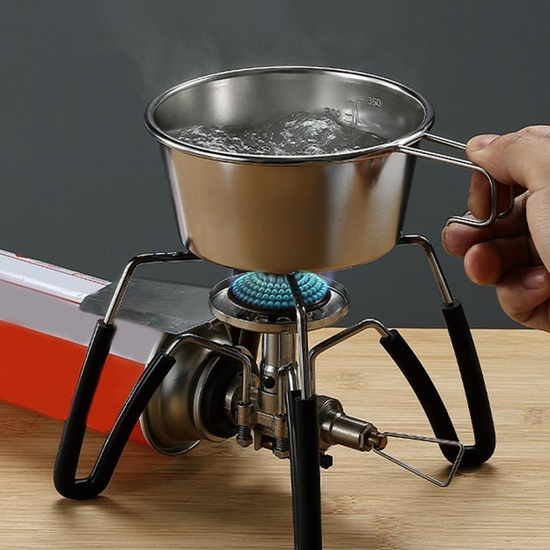Coffee Cup Stainless Steel Creative Camping Boil Water Mug Coffee Cup 450ml