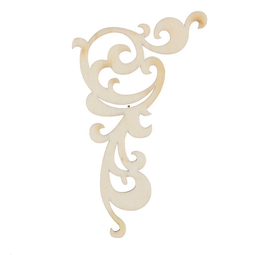 Pieces of 12 Unfinished Blank Flower Wooden Cutout Hanging Gift Tags