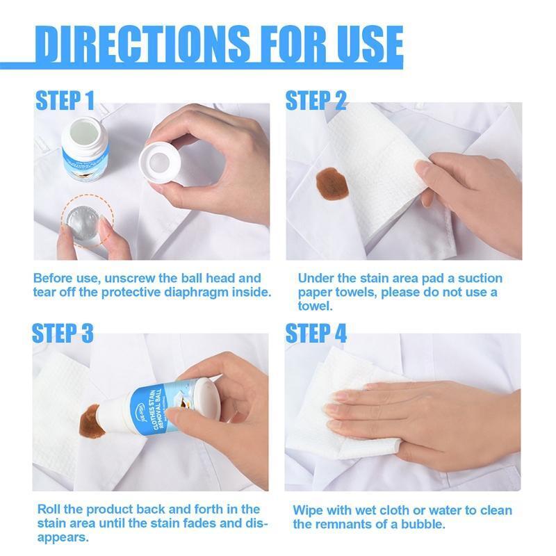 Laundry Stain Remover Pen Natural Treater Clothes for Wine Spills Coffee Soda
