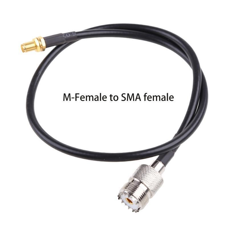 Ham Radio Antenna Adapter SMA Male to UHF SO239 Female RG58 Coaxial Jumper Cable