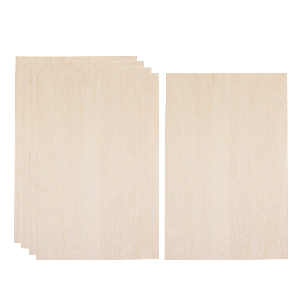20Pcs Plain Balsa  Board Lumber for DIY  Ship Table  Supplies