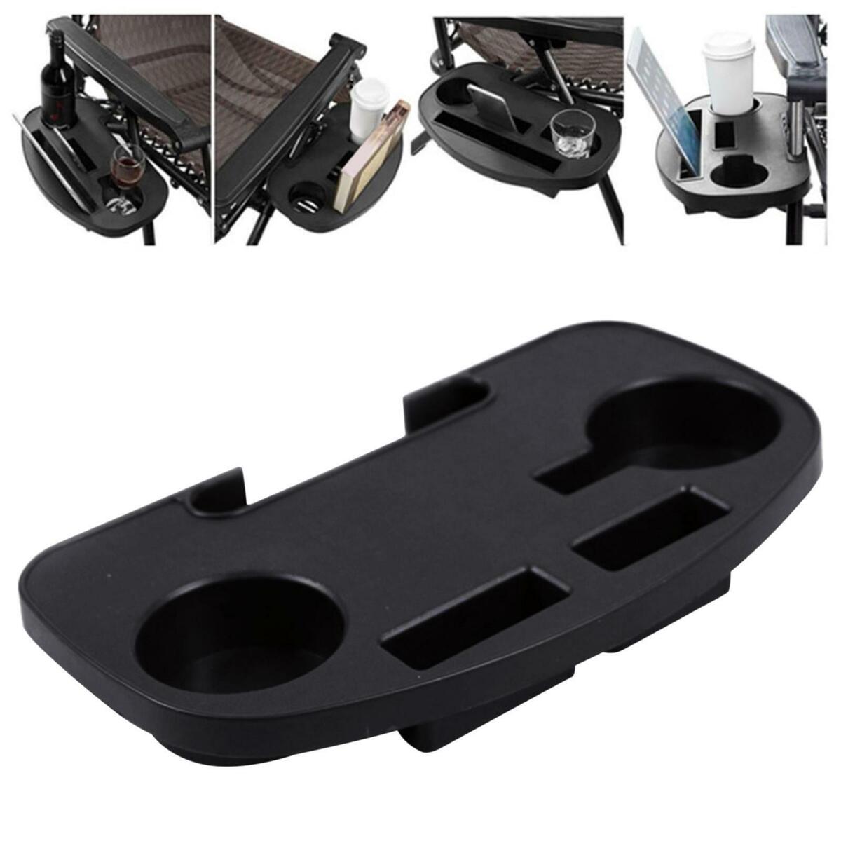 Recliner Cup Holder Folding Reclining Chairs Beverage Tray  Lounger