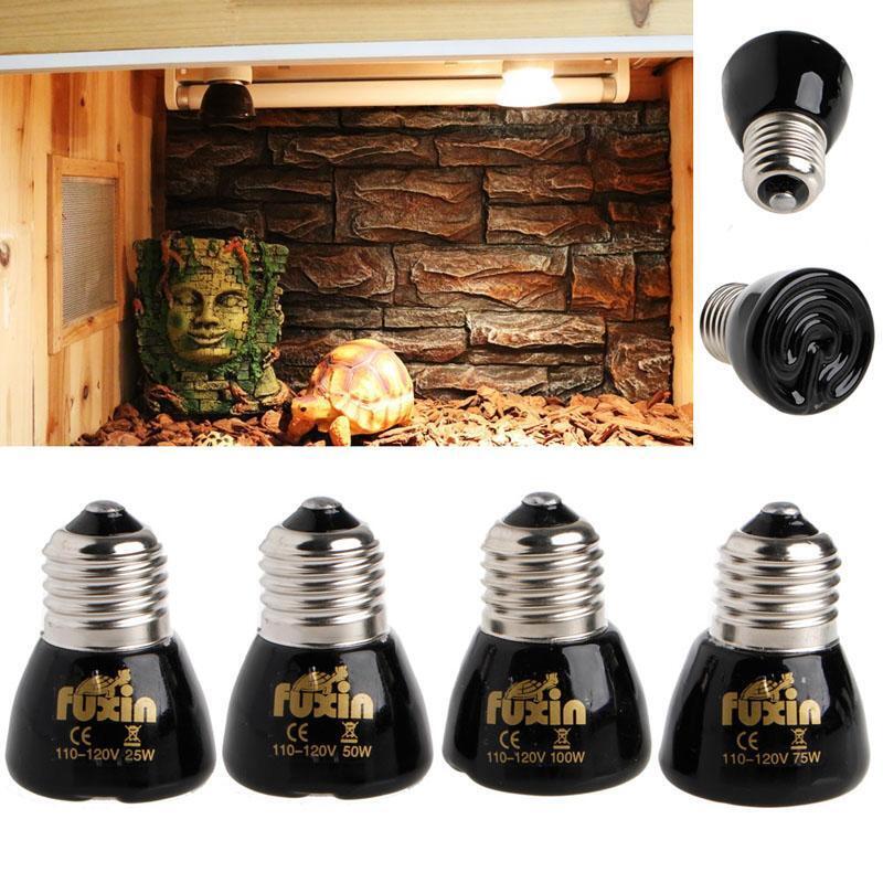 Reptile Terrarium Heating Emitter Reptile Heating Bulb Brooder Coop Heater Light