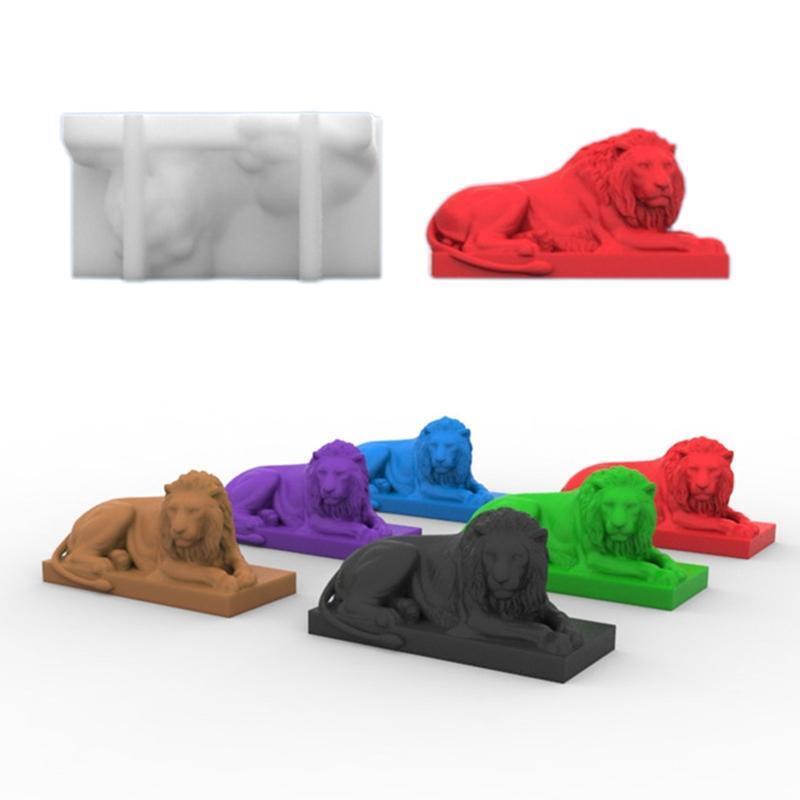 Lion Candle Silicone Mold Animal Statue Soy Wax Candle Mold Craft Making Supply