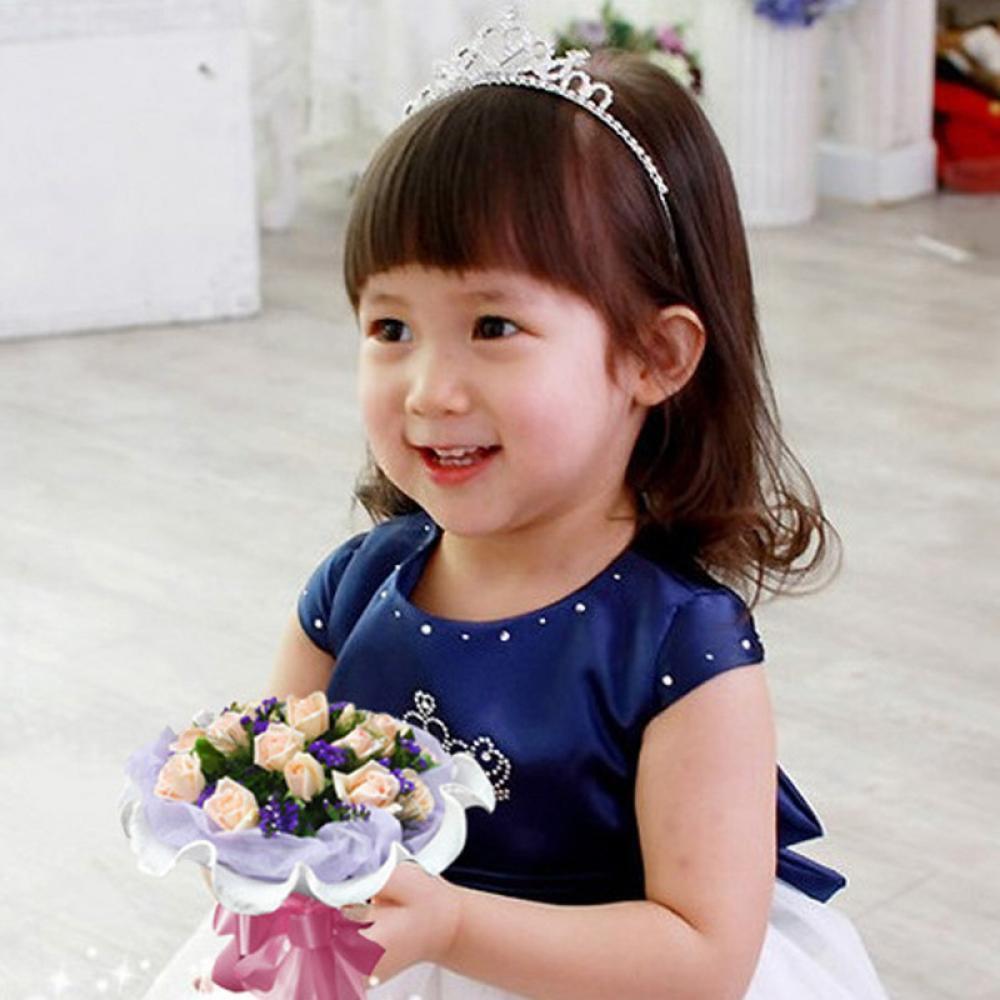 Baby Kids Girls Party Diamond Princess Headband Hair Hoop Crown Crystal