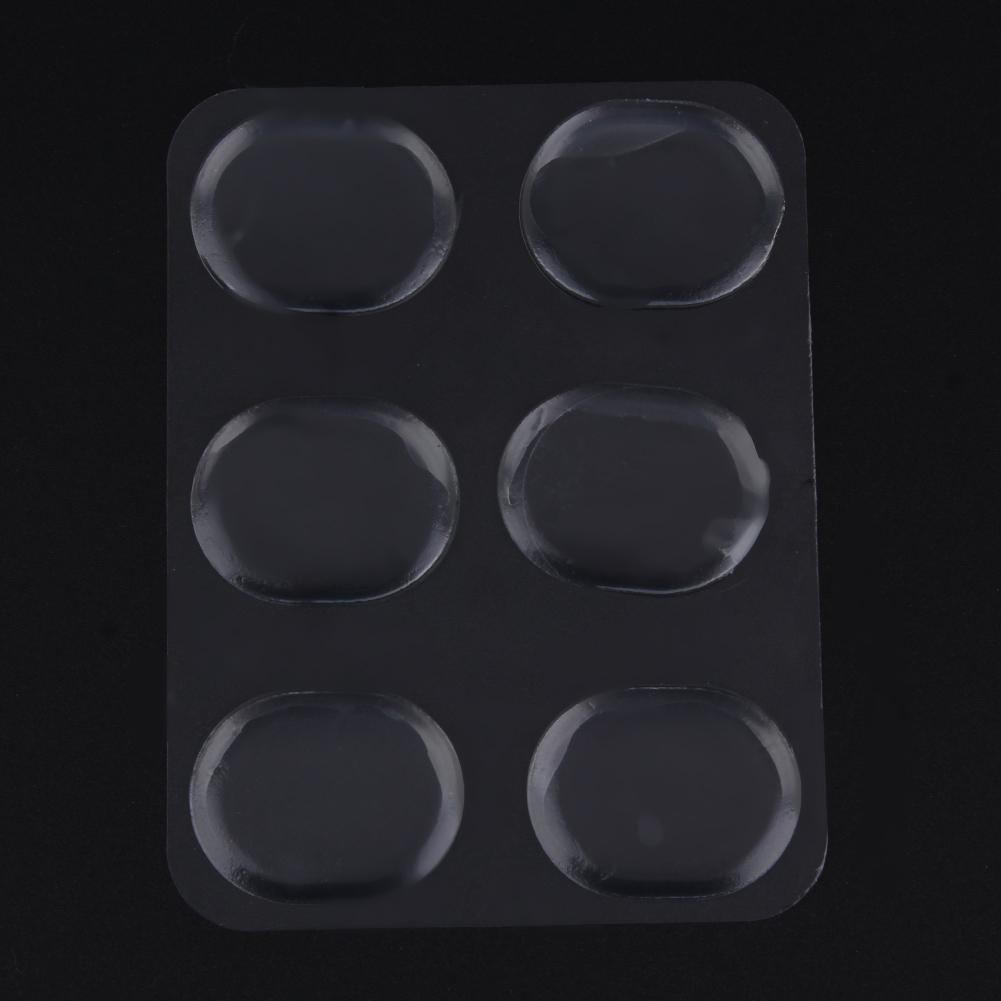 6pcs/set Silicon Gel Snare Drum Mute Pads Transparent Drum Damper Mufflers