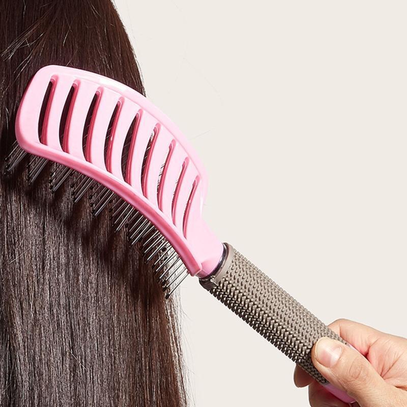 2pcs Detangling Hair Brushes Hollow Out Wet Dry Detangler Scalp Massage Comb
