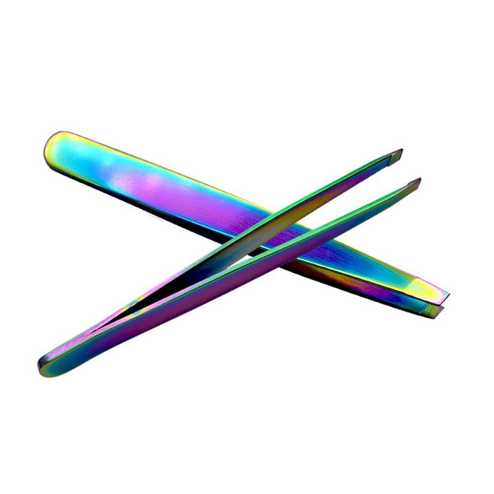 False Eyelash Tweezers Brow Trimmer Colorful Eyebrow Clip Face Hair Removal