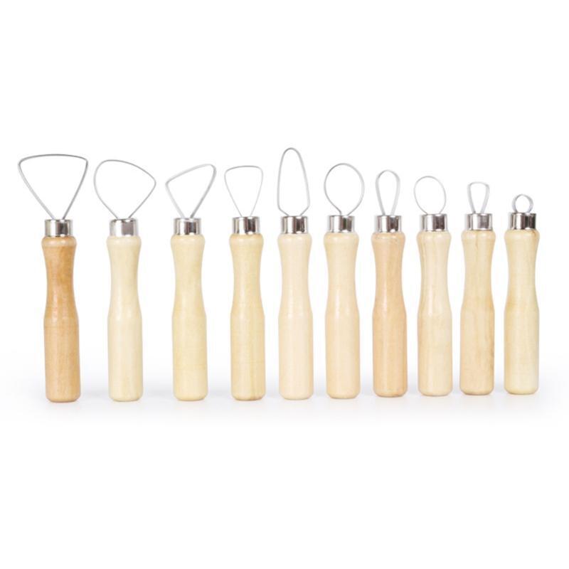 10Pcs DIY Pottery Clay Sculpting Tools Ceramic Carving Set Sculpture Loop Shaper