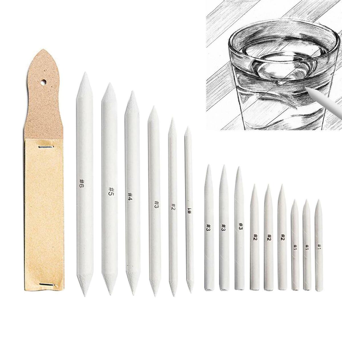 16pcs / Set Mixing Stump Stain  Sketch Art Drawing Tool