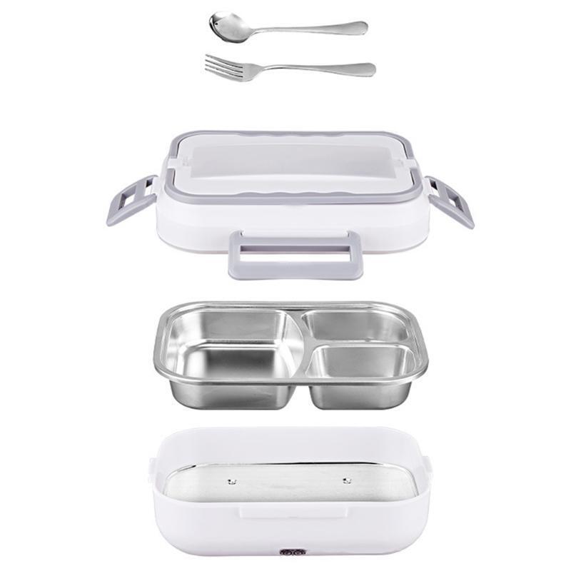 Removable Stainless Steel Portable Food Warmer Multifunctional Fork Spoon Box