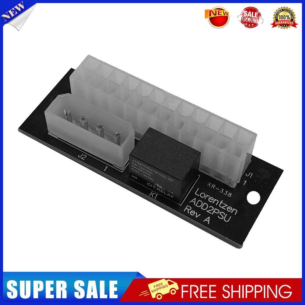 Dual PSU Adapter Board ATX 24-Pin to Molex 4 Pin for Bitcoin Miner Mining