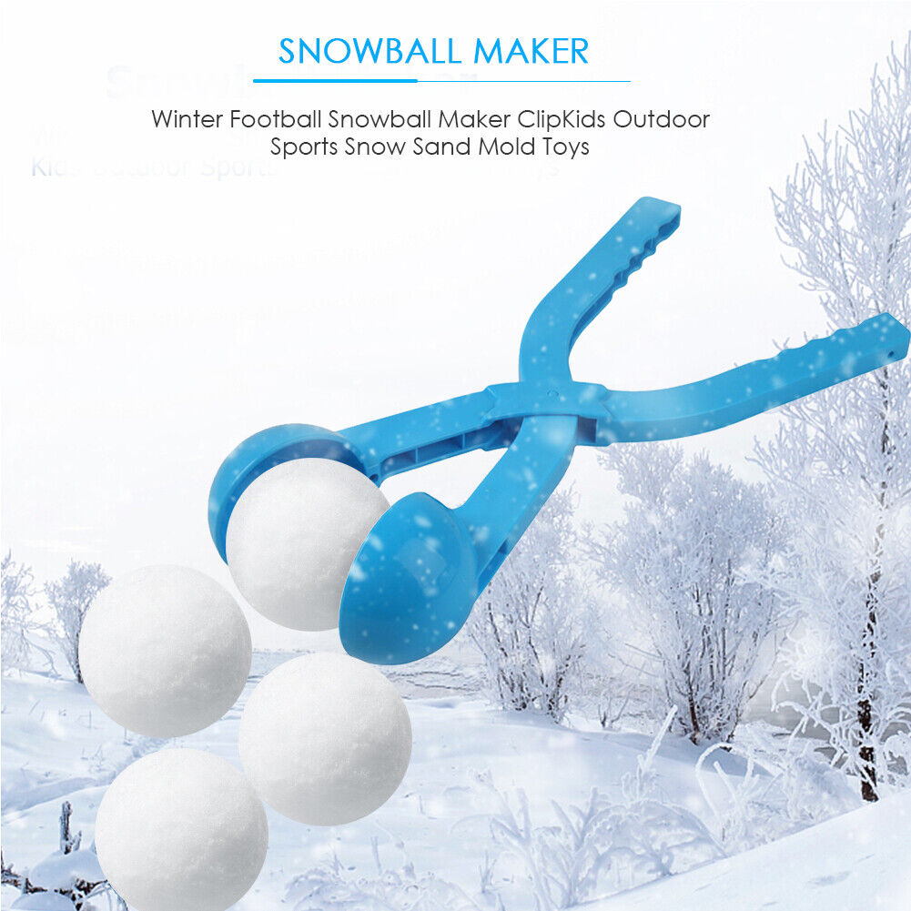 Snowball Clip Plastic Snow Ball Maker Mold for Outdoor Sports Tool Random