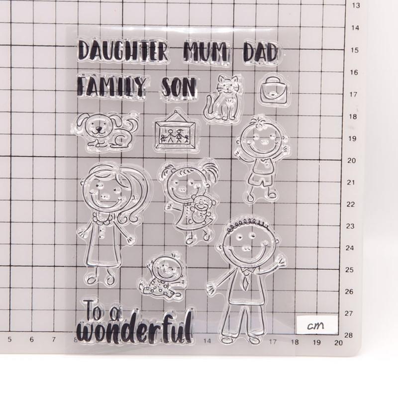 Boy Girl Silicone Clear Seal Stamp DIY Scrapbooking Embossing Photo Album Decor