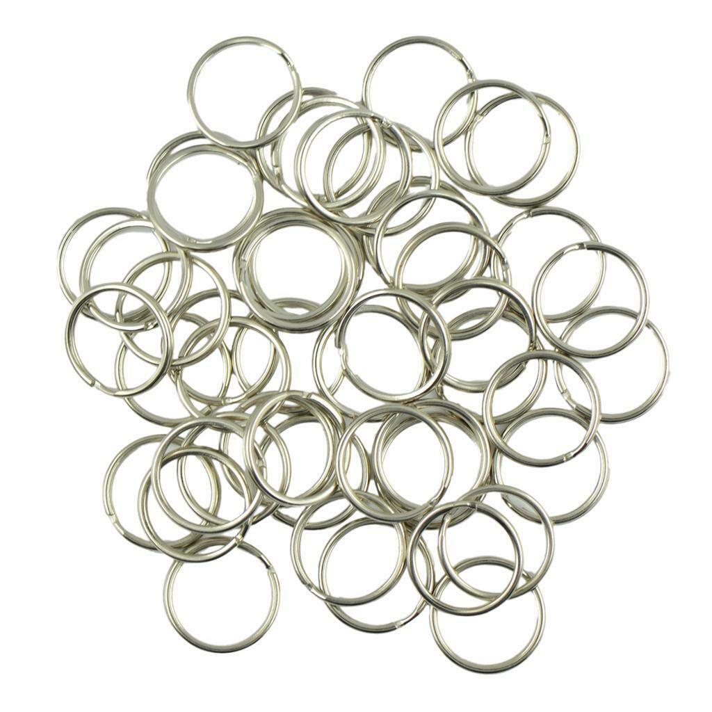 50pcs New 18mm   Split Rings Keyrings Keychain Keyfob