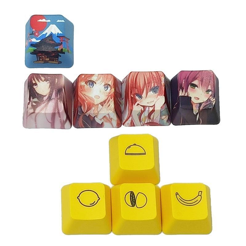 PBT OEM Profile Five-side Dye Sublimation Keycap 9 Key Accessory for Keyboard
