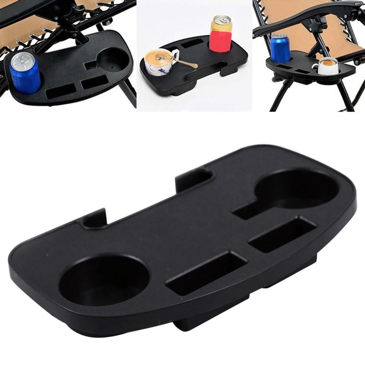 Recliner Cup Holder Folding Reclining Chairs Beverage Tray  Lounger