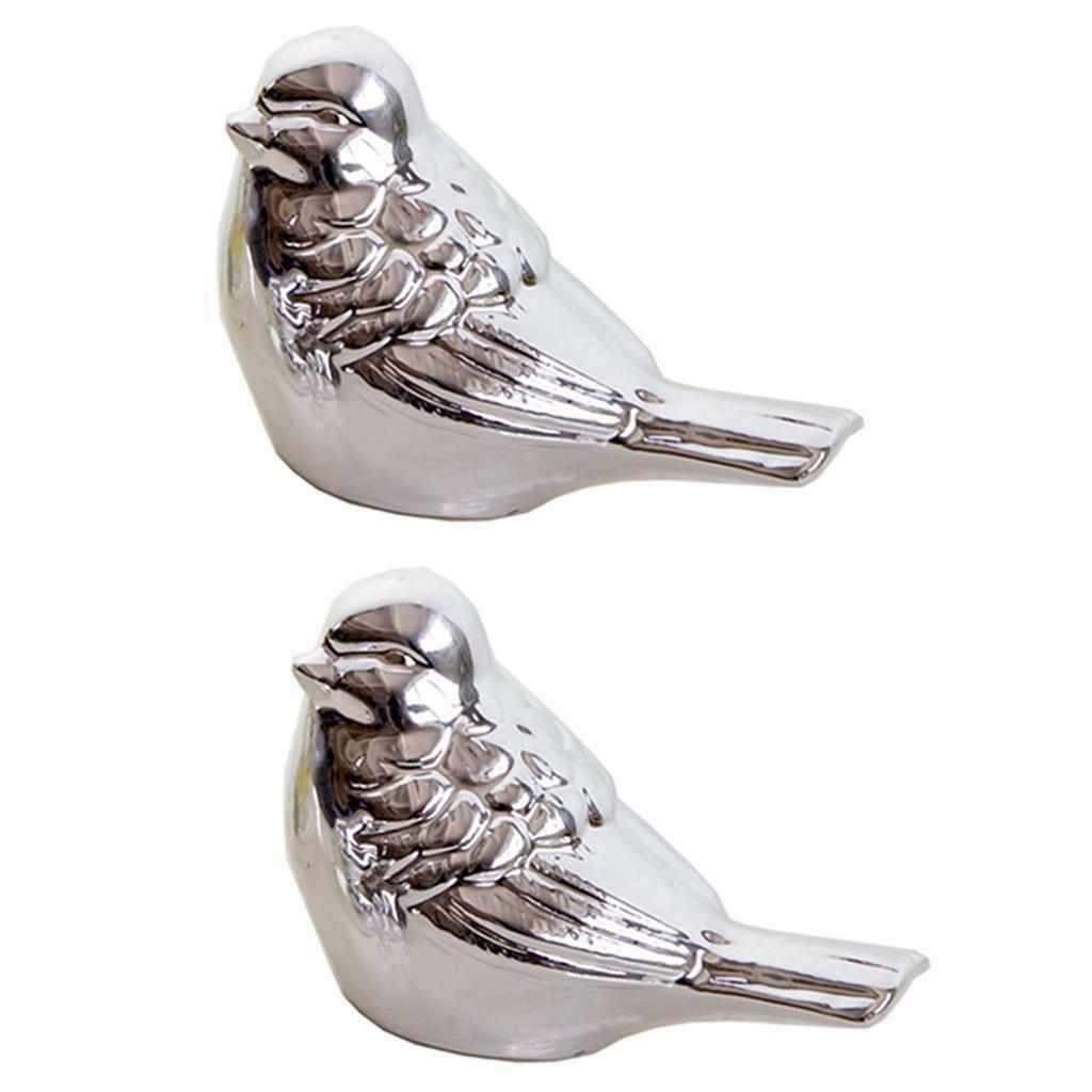 2x  Desktop Decor Plating Bird Display Nordic  Bedroom