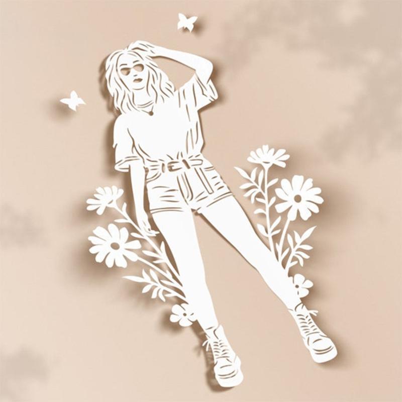 Flower Girl Metal Cutting Die Stencil DIY Scrapbooking Album Paper Card Template