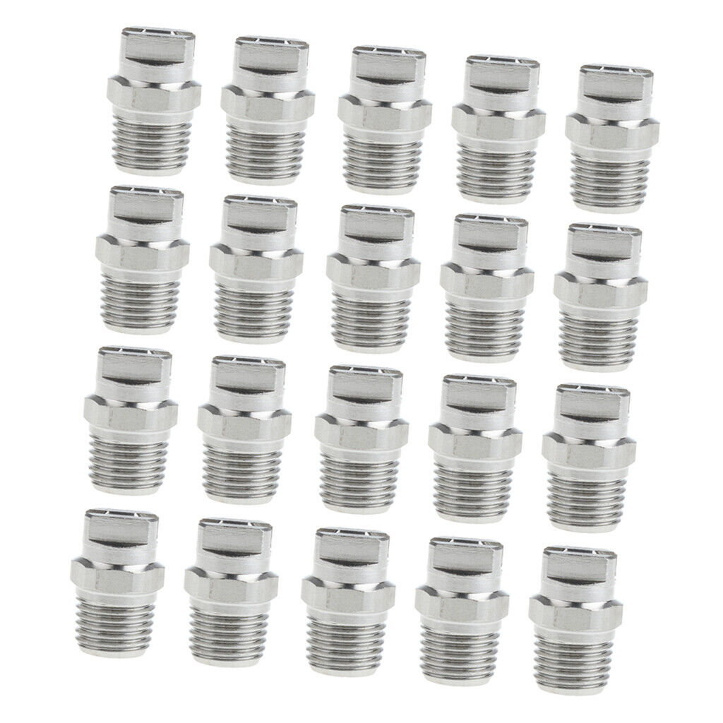 of 20 Stainless Steel High Pressure Nozzle Tip 1/4" Pressure Washer