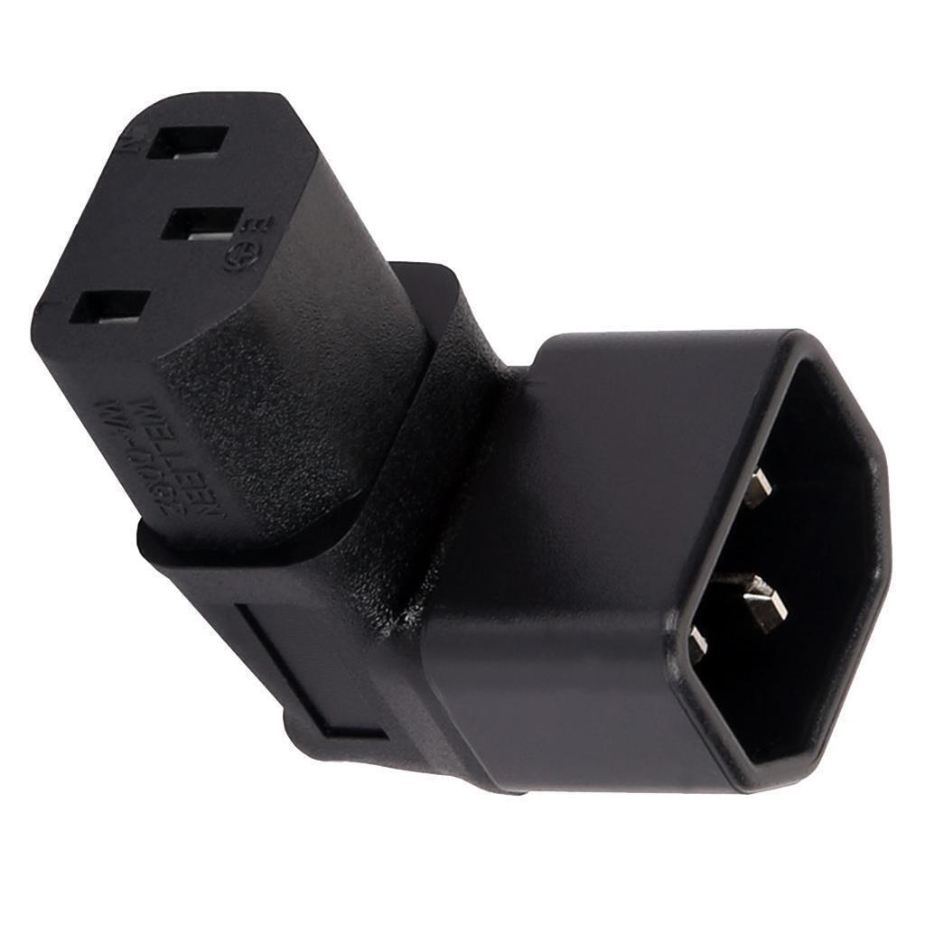 IEC 320 adapter 3 pin socket, C13 to Cloverleaf plug Micky C5 power adapter