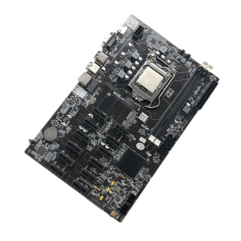 Mining B75 BTC CPU Motherboard Set 12 PCI-E Slots DDR3 Memory LGA 1155 USB3.0