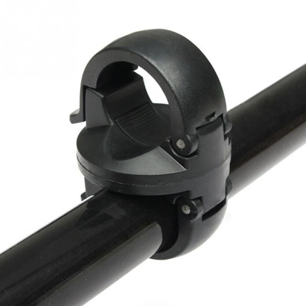 360-Degree Rotating Bicycle Handlebar Front Light Torch Clip Headlight Base