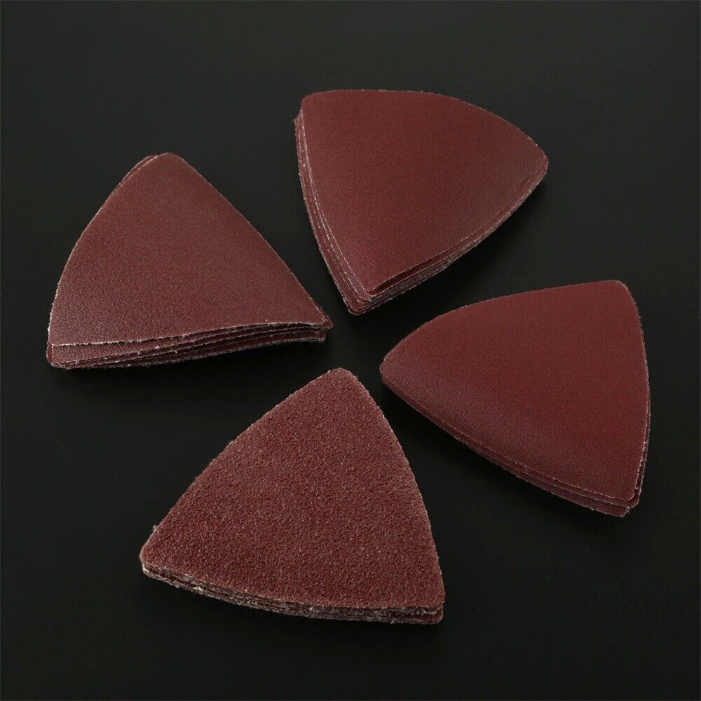 32x Grit 60 120 180 240 Triangular Sanding Sheet Sandpaper Abrasive Grinder Tool