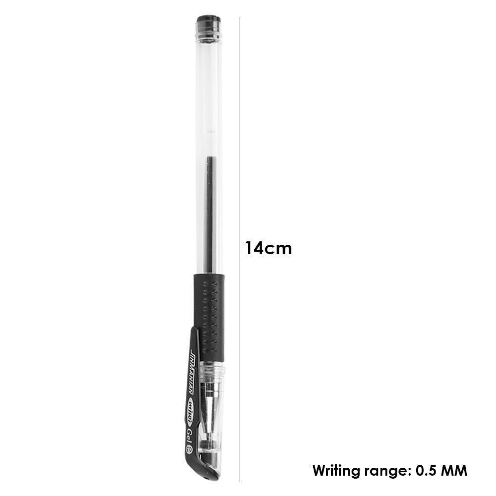 20pcs 0.5mm Neutral Black Refill Gel Pens Office School Supply Stationery