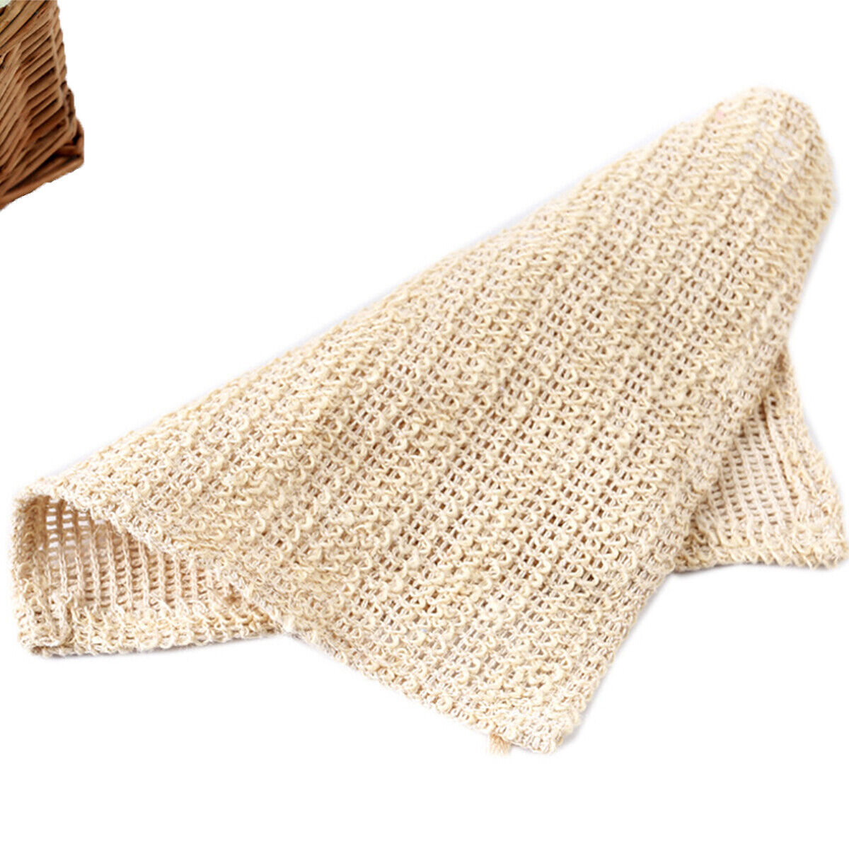 Sisal Cotton Linen Bath Room Cleanser Face Towel Wash Cloth Peeling Exfoliating