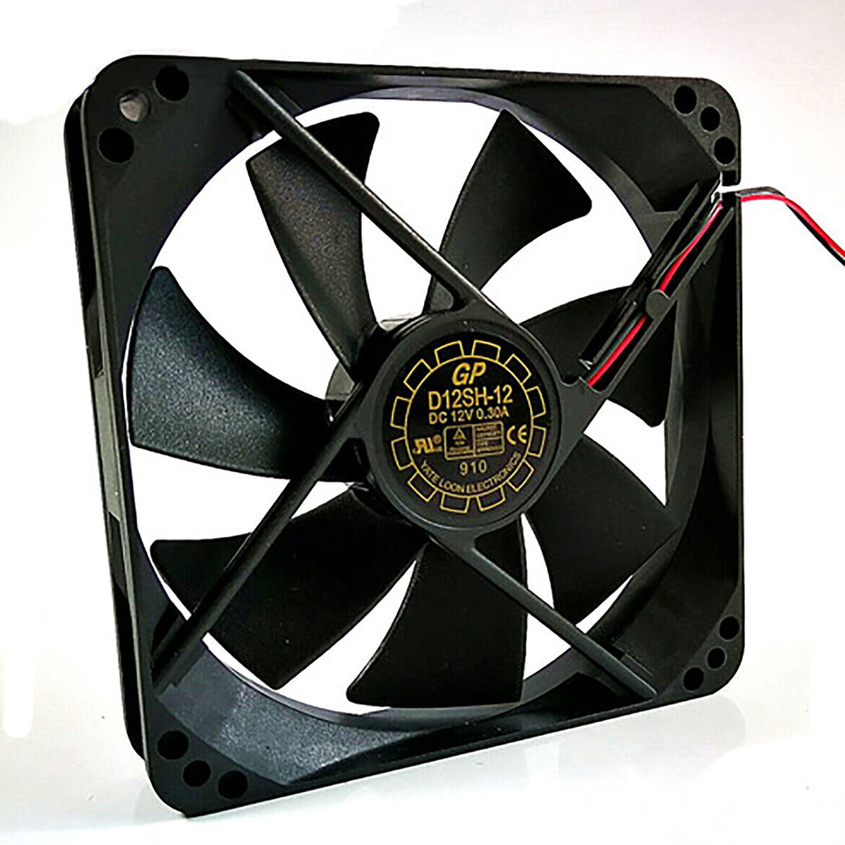 12V Cooling Fan 2pin Cooler Cool Silent 27dB for Computer Case 12025 D12SH-12