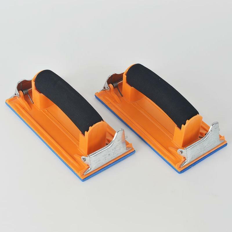 Convenient Manual Sandpaper Holder 18.2/7.16'' Hand Sander with Sponge Handle