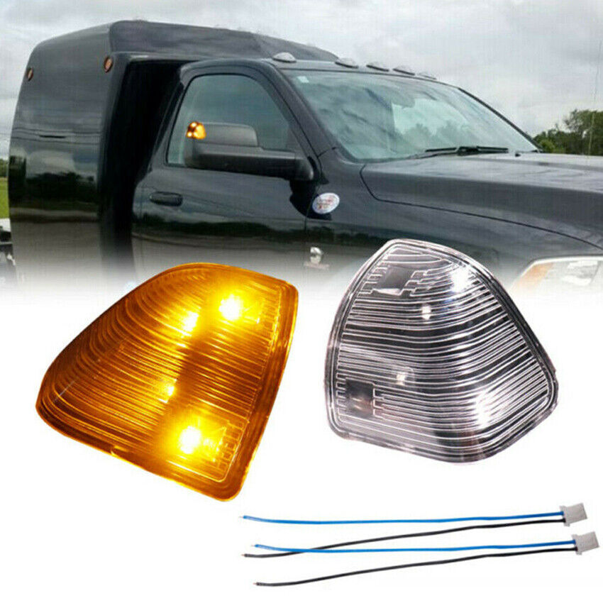 Amber LED Mirror Turn Signal Light Fit for Dodge Ram 1500 2500 3500 2010-17 New