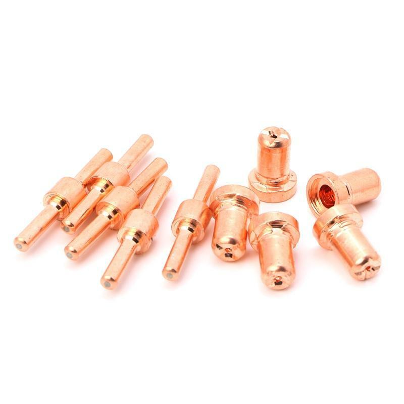 60PCS  Extended Long Plasma Cutter Tip Electrodes&Nozzles Kit  Welding Nozzle