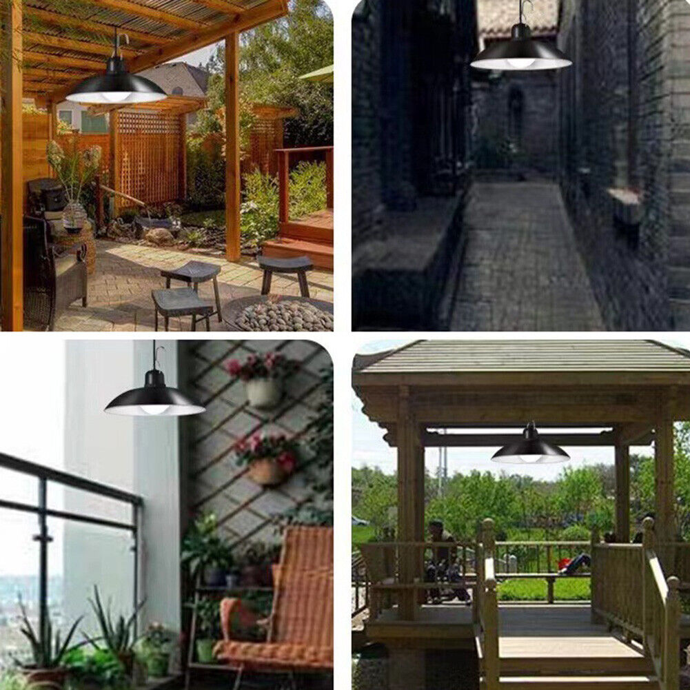 Solar LED Pendant Lights Outdoor Garden Wall Chandelier (Single Head White)