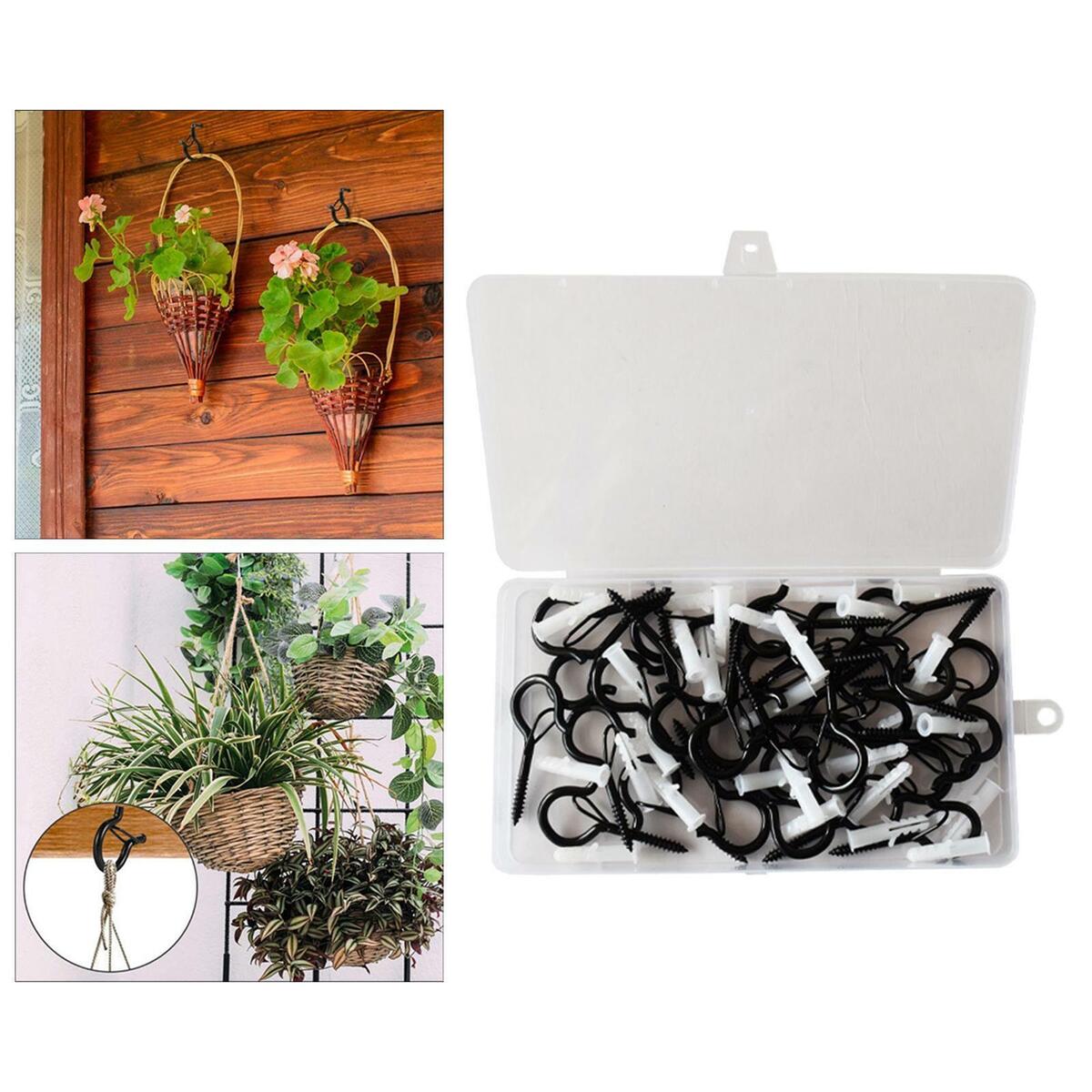 36Pcs/-Hanger Hooks Plants Outdoor Screw  to hook  Release Feeders