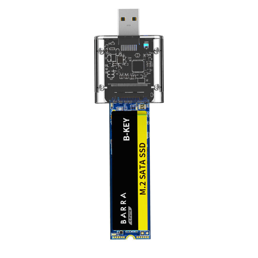 M2 SSD Case M.2 to USB3.0 Gen 1 SATA NGFF Hard Disk Enclosure Box (No Shell