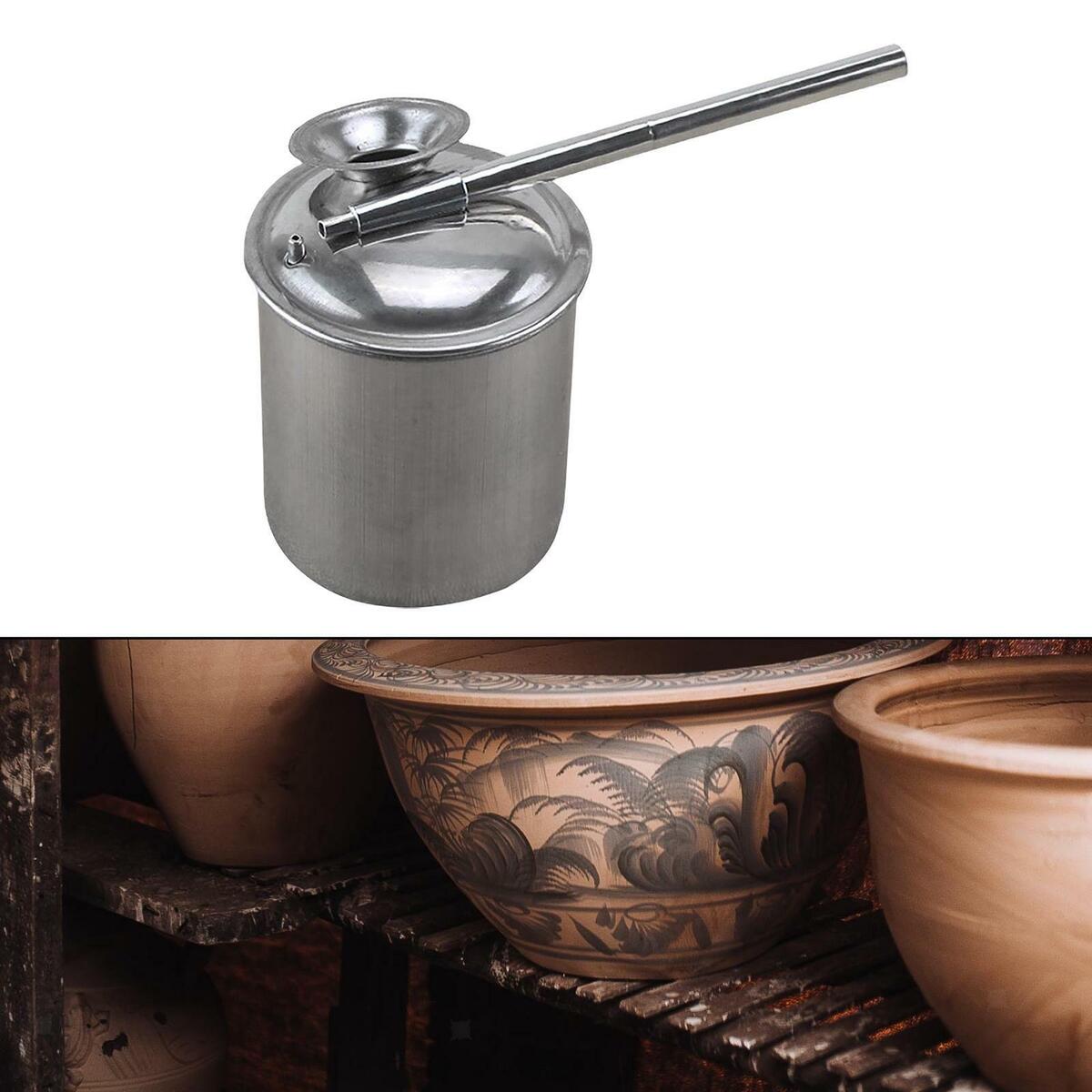 Pottery  Glazes Pots Craft Painting Stainless Steel Clay Tool 300ml
