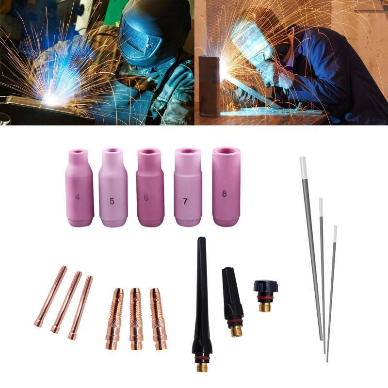 Gas Ceramic Nozzle WeldingGun Torch Tip Nozzle Shield Cup Collet For Wp-17/18/26